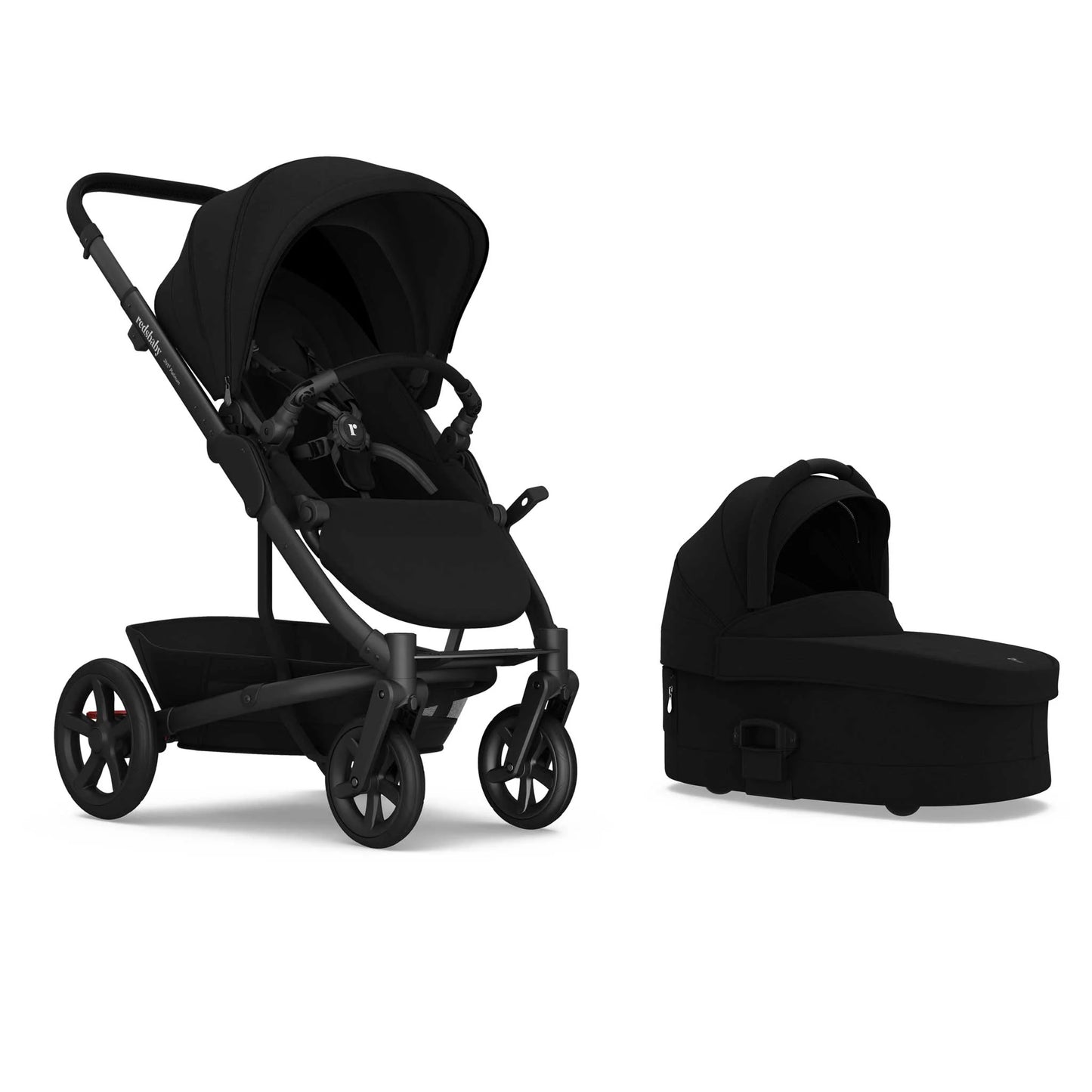 Redsbaby JIVE⁵ Platinum Stroller | Luxe Pram & Bassinet - Motherhood Redsbaby JIVE⁵ Platinum Stroller South Africa showing reversible seat and canopy