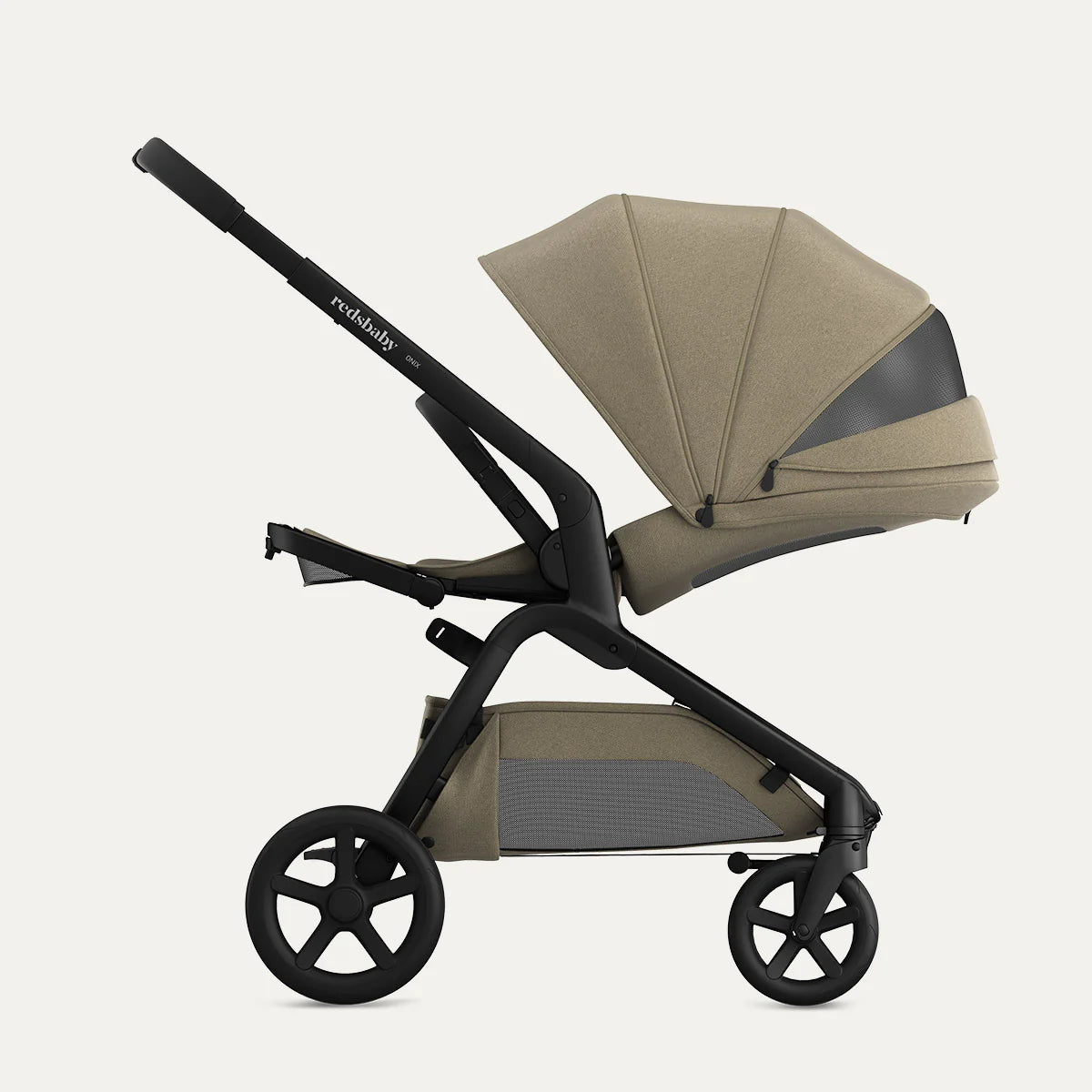 Redsbaby ONIX Bassinet | Full-Size Pram & Stroller - Motherhood Redsbaby ONIX⁺ Bassinet South Africa chassis and bassinet design close-up