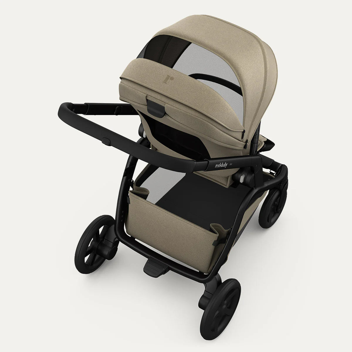 Redsbaby ONIX Bassinet | Full-Size Pram & Stroller - Motherhood Redsbaby ONIX⁺ Bassinet South Africa chassis and bassinet design close-up