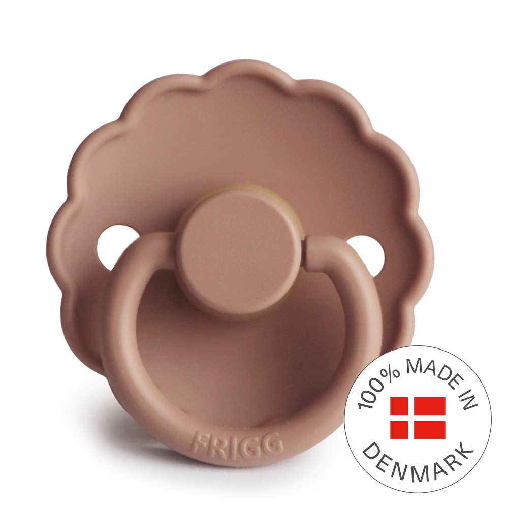 Frigg Daisy - Round Latex Pacifier - Rose Gold