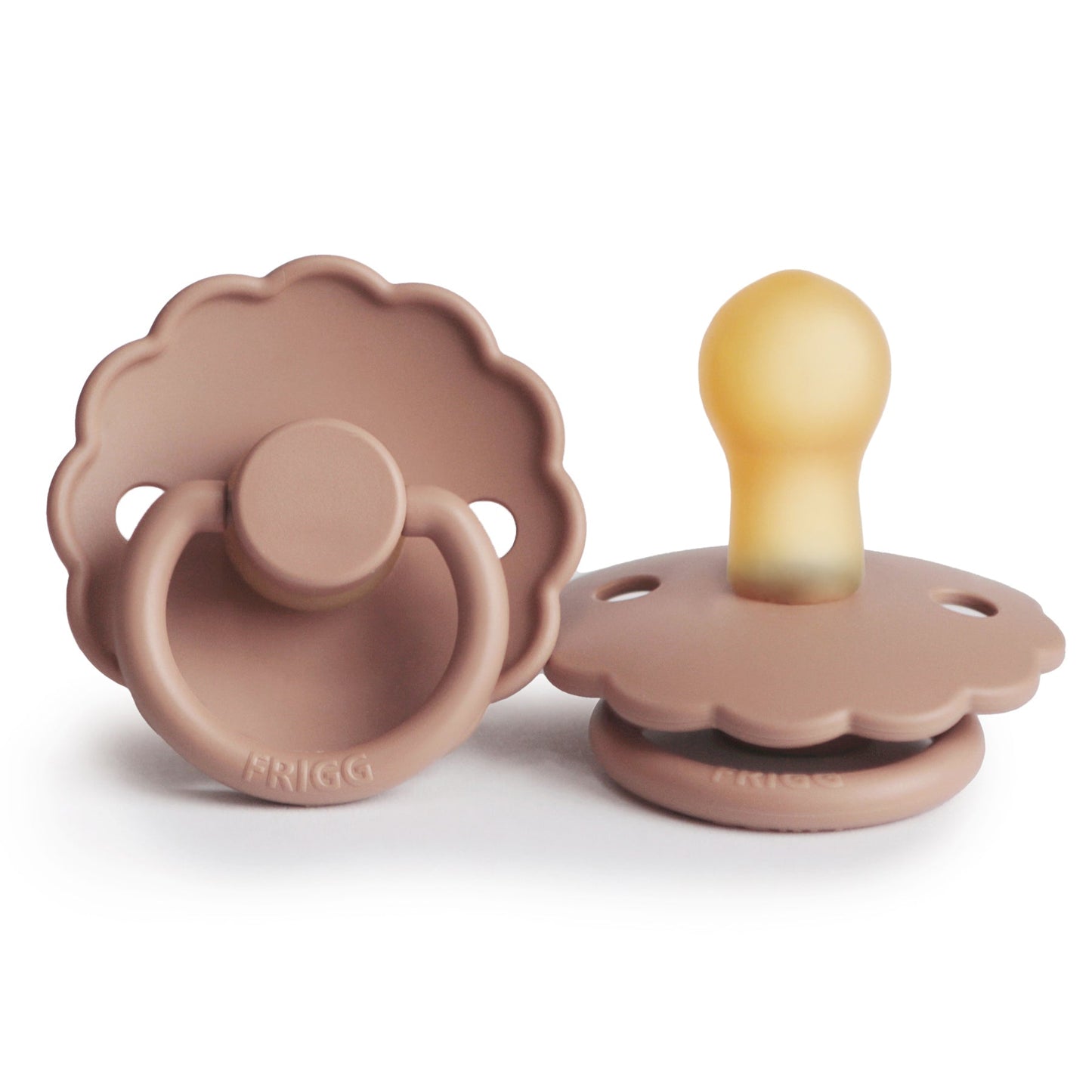 Frigg Daisy - Round Latex Pacifier - Rose Gold