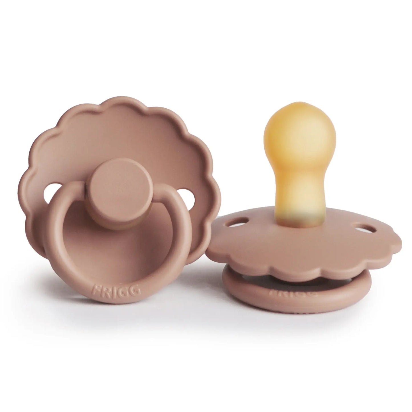 FRIGG Daisy - Round Latex Pacifier - Rose Gold Frigg
