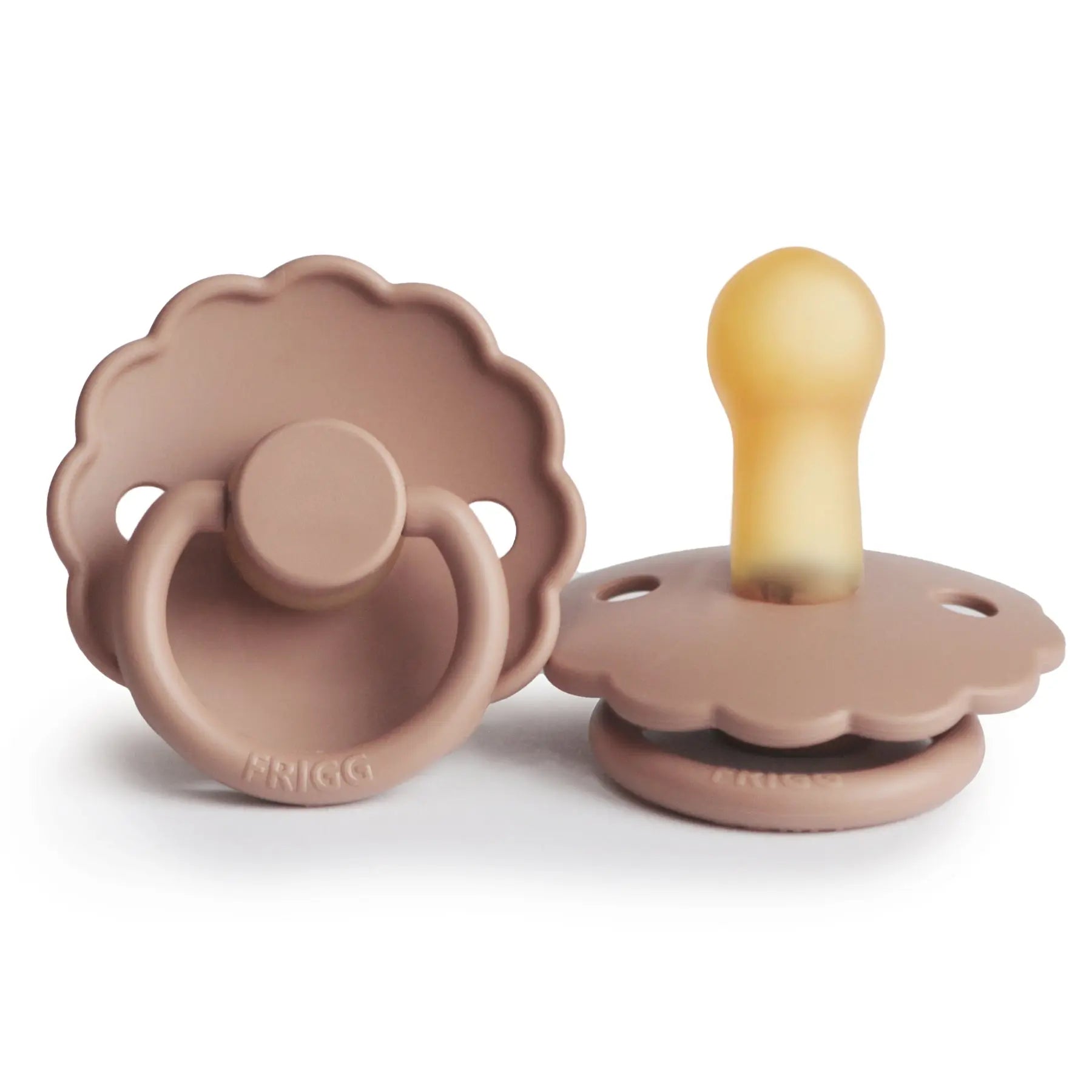 FRIGG Daisy - Round Latex Pacifier - Rose Gold Frigg