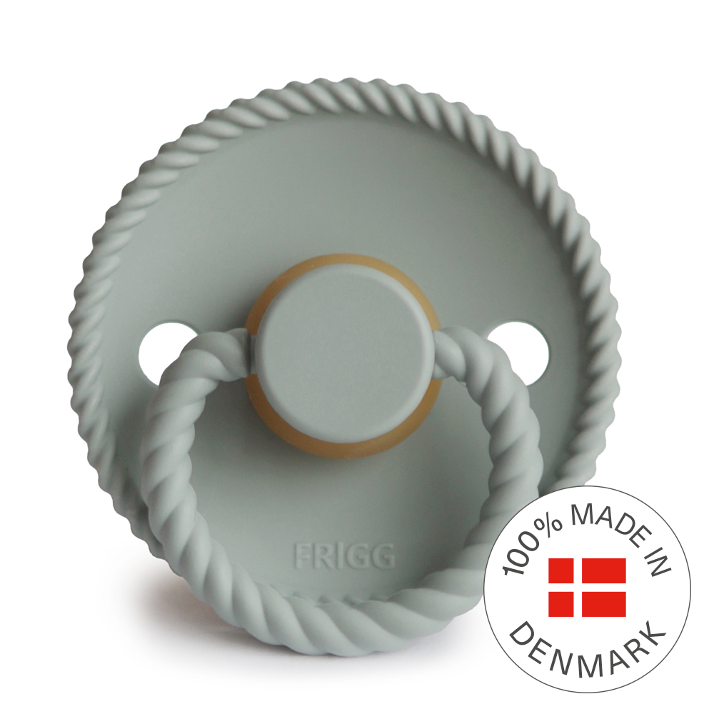 Frigg Rope - Round Latex Pacifier - Sage - Motherhood