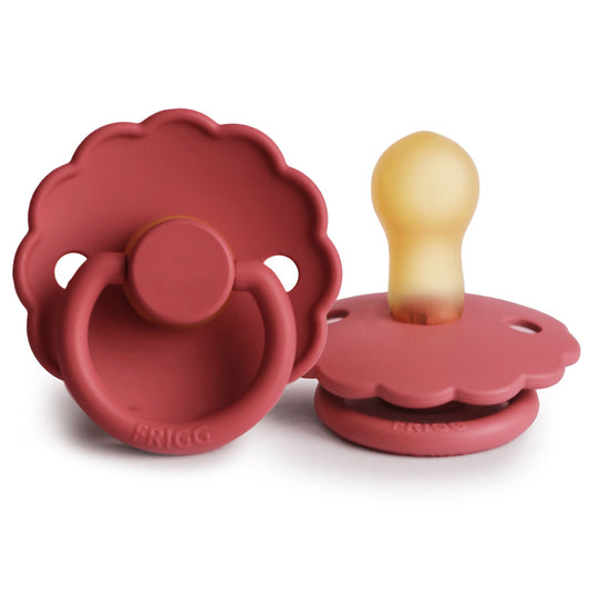 Frigg Daisy - Round Latex Pacifier - Scarlet - Motherhood