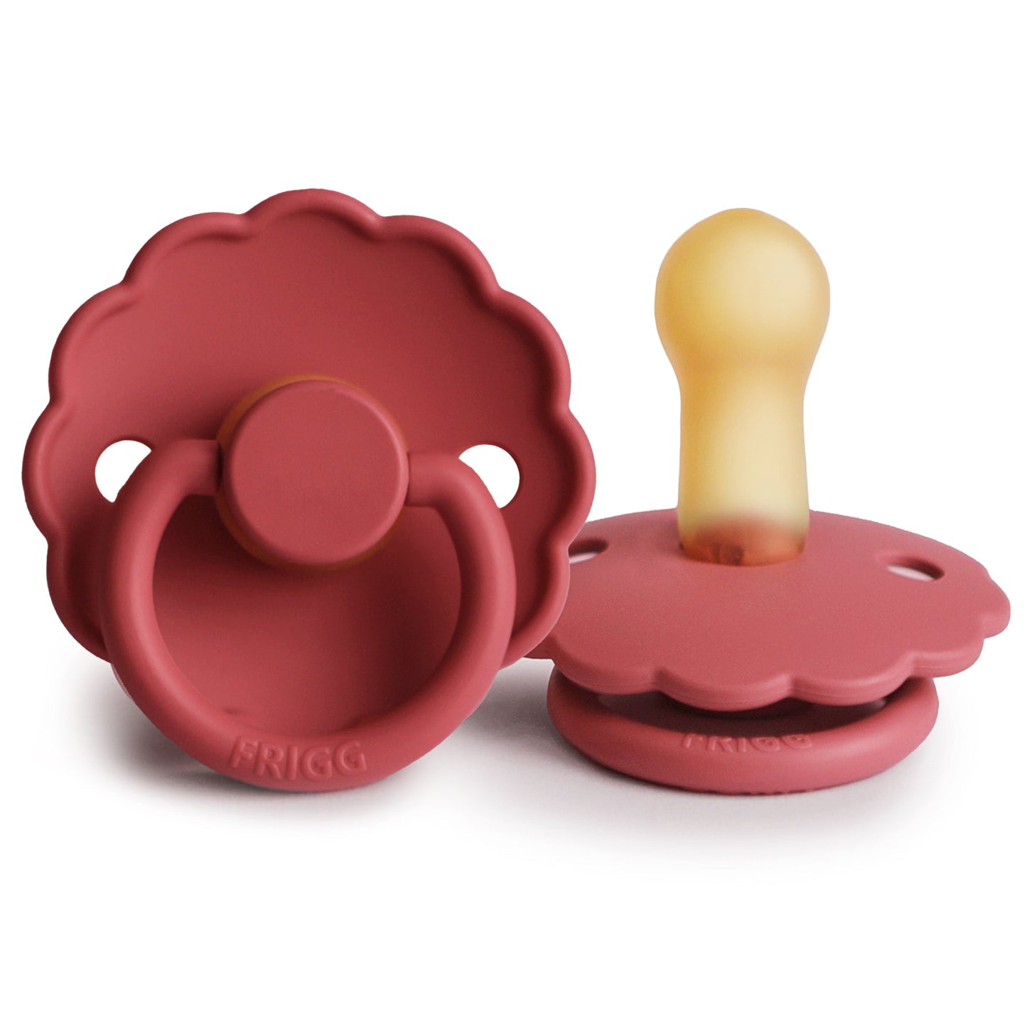 Frigg Daisy - Round Latex Pacifier - Scarlet - Motherhood
