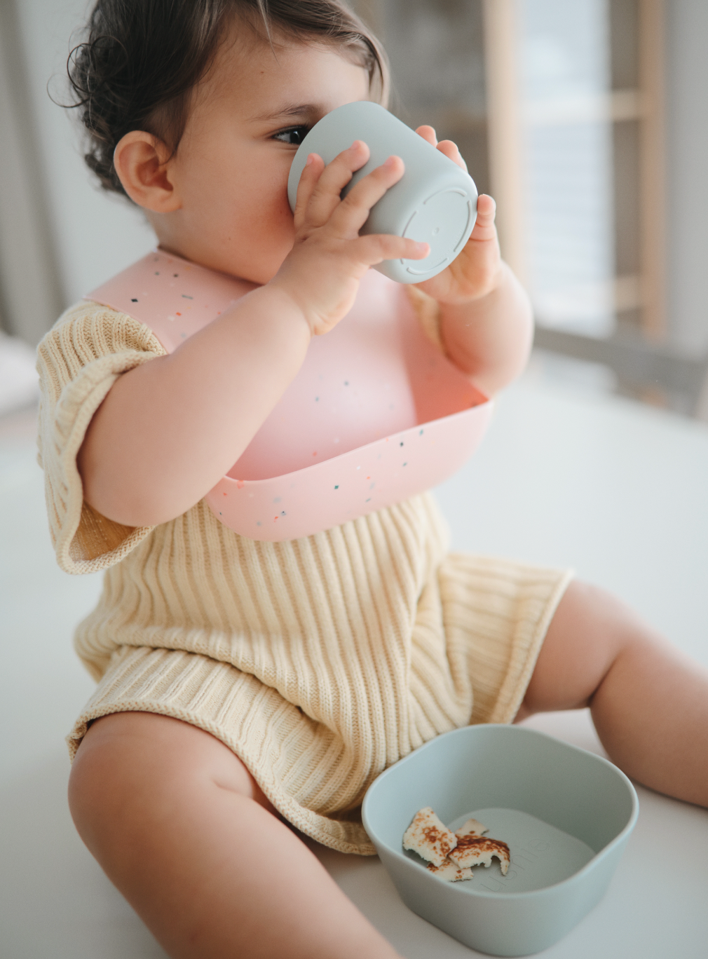 Mushie Silicone "No Mess" Bib - Motherhood