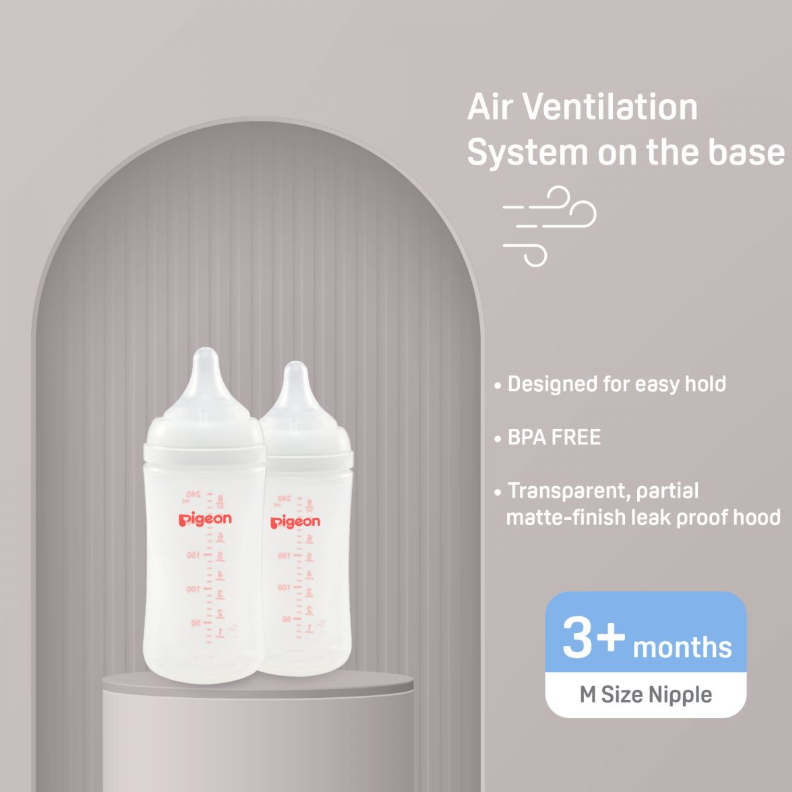 Pigeon SofTouch Nursing Bottle - Twin Pack