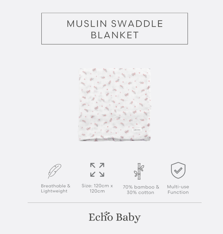 Echo Baby Muslin Swaddle Blanket