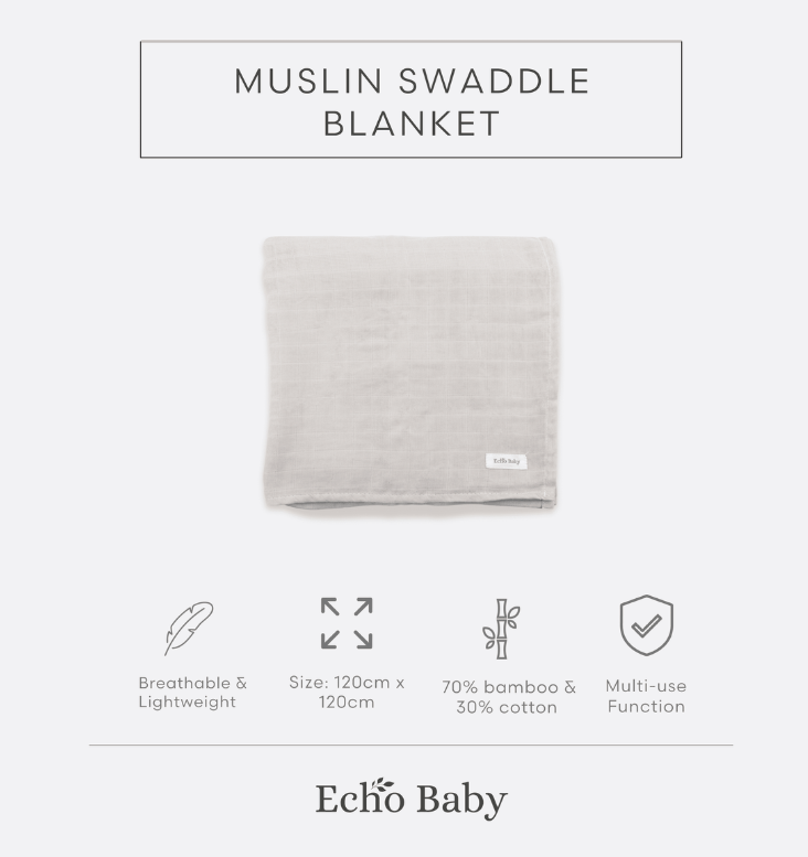 Echo Baby Muslin Swaddle Blanket