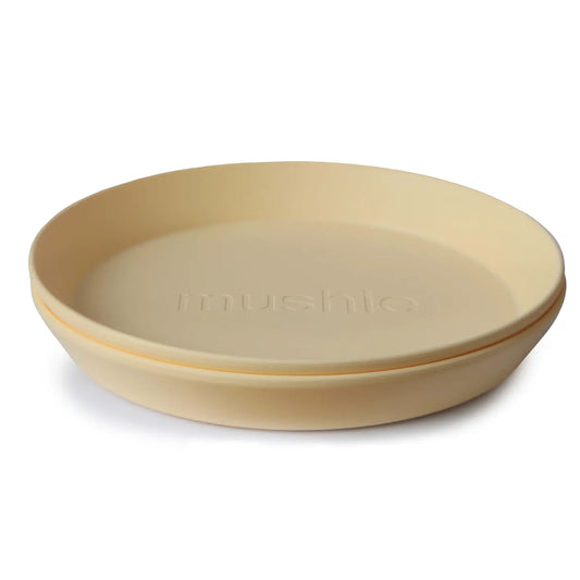 Mushie Plate Round 2P Mushie