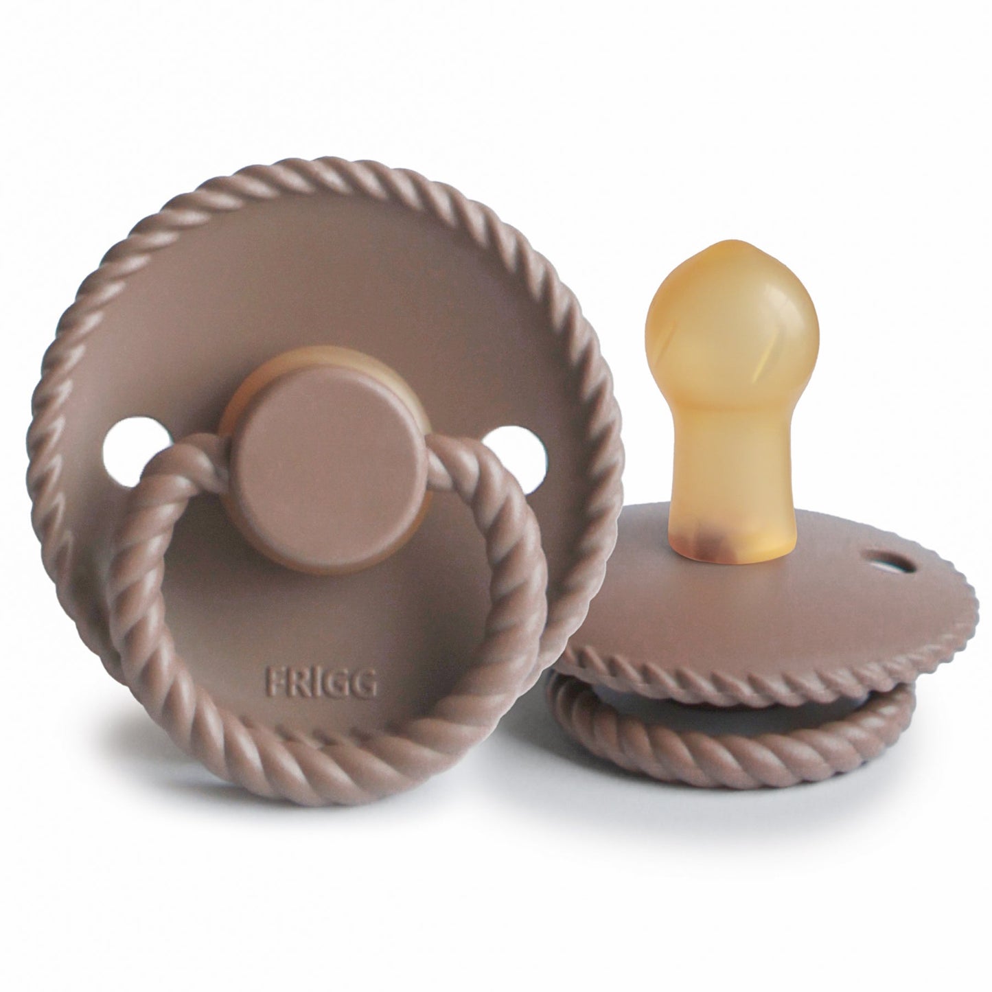 Frigg Rope - Round Latex Pacifier - Sepia - Motherhood