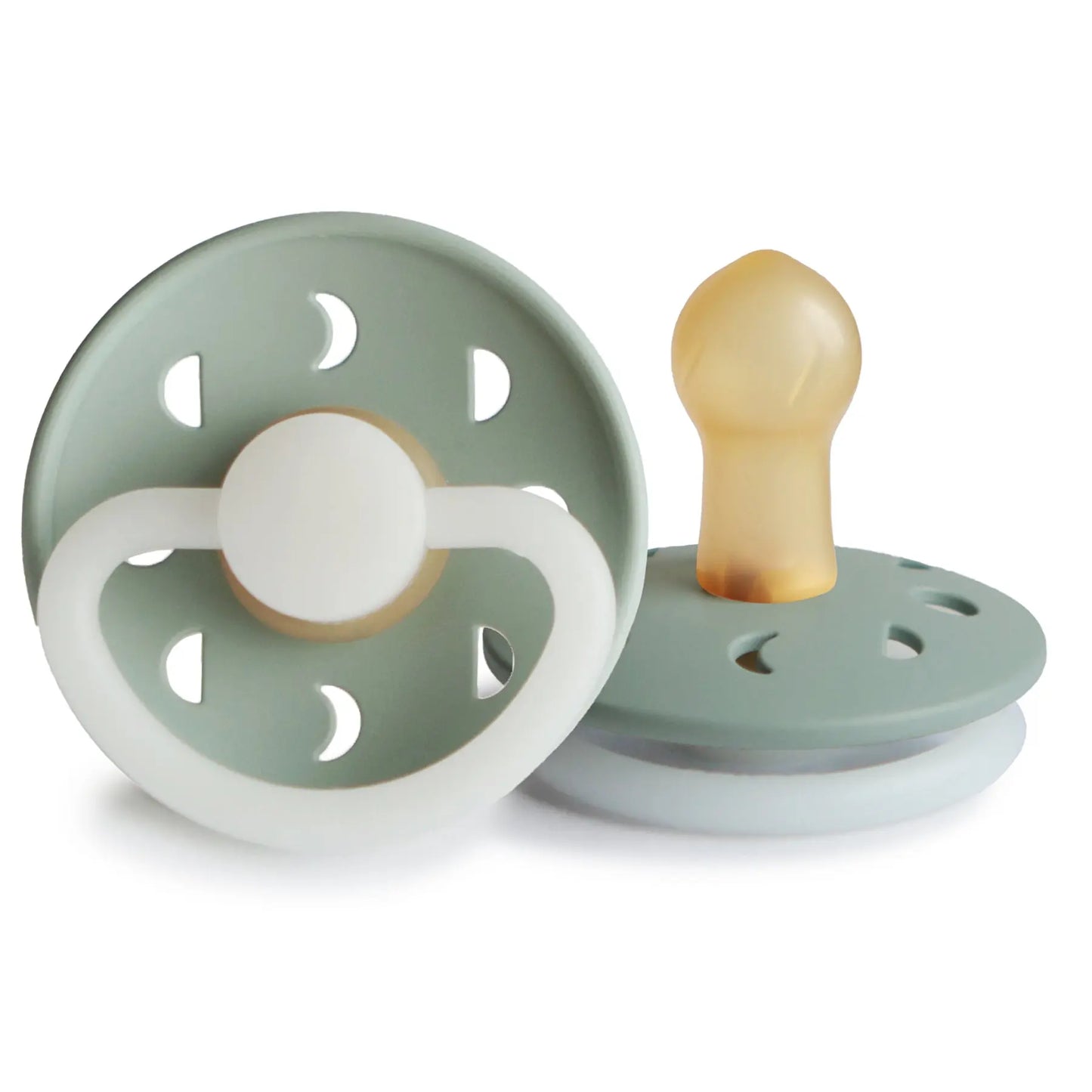 FRIGG Moon Night - Round Latex Pacifier - Sage Frigg