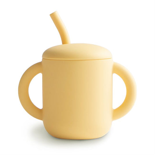 Mushie Silicone Training Cup & Straw - Motherhood