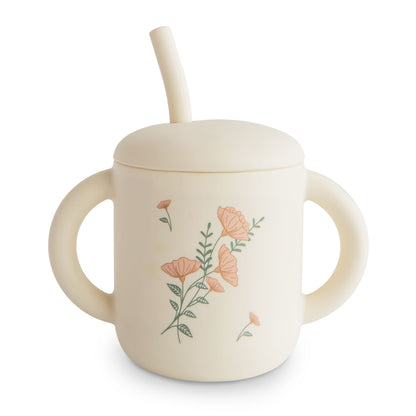 Mushie Silicone Training Cup + Straw (Limited Ed.) - Motherhood