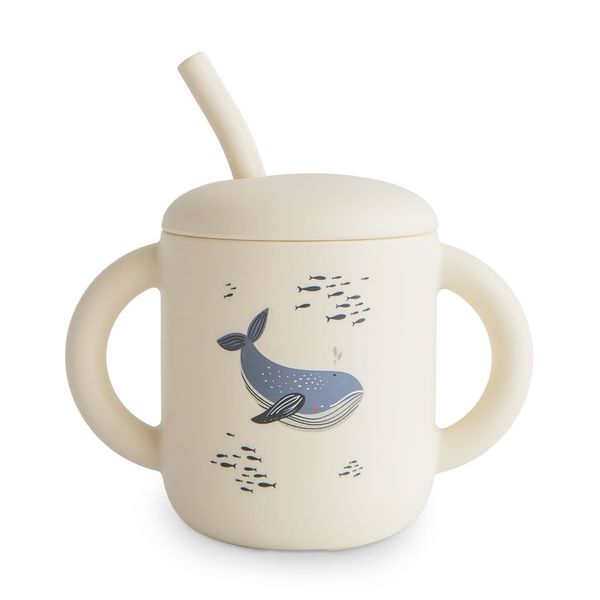 Mushie Silicone Training Cup + Straw (Limited Ed.) - Motherhood