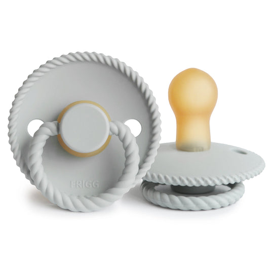 Frigg Rope - Round Latex Pacifier - Silver Gray