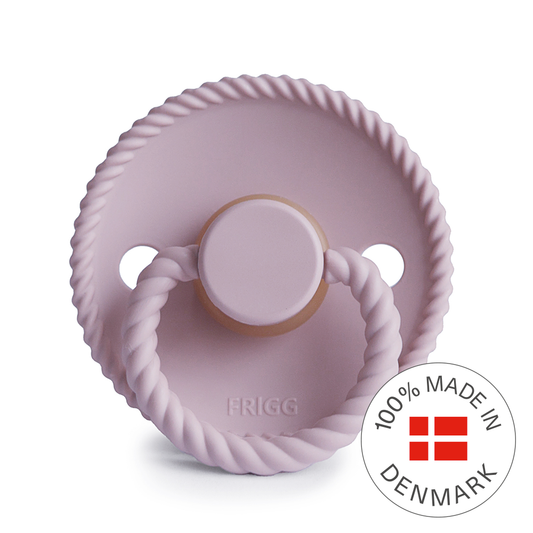 Frigg Rope - Round Latex Pacifier - Soft Lilac - Motherhood