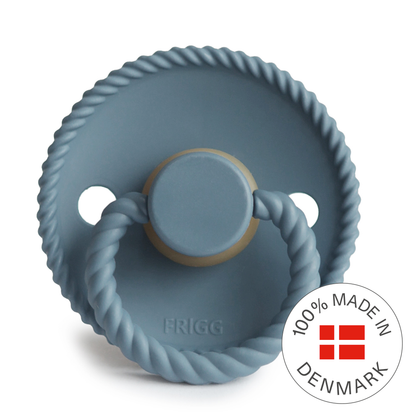 Frigg Rope - Round Latex Pacifier - Stone Blue