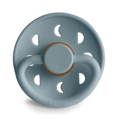 Frigg Moon - Round Latex Pacifier - Stone Blue