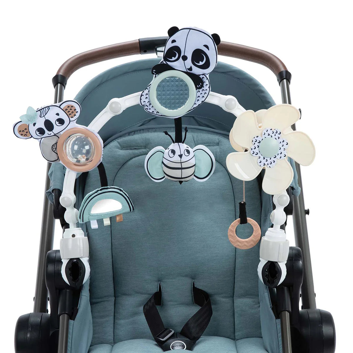 Tiny Love Black & White Sunny Stroll – Flexible Stroller Arch with 6 Activities - Motherhood