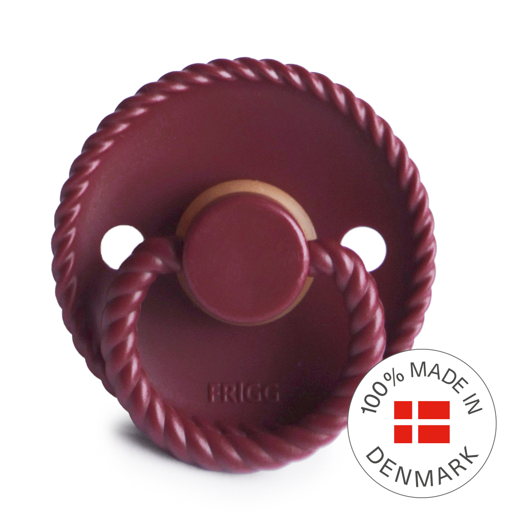 Frigg Rope - Round Latex Pacifier - Sweet Cherry - Motherhood