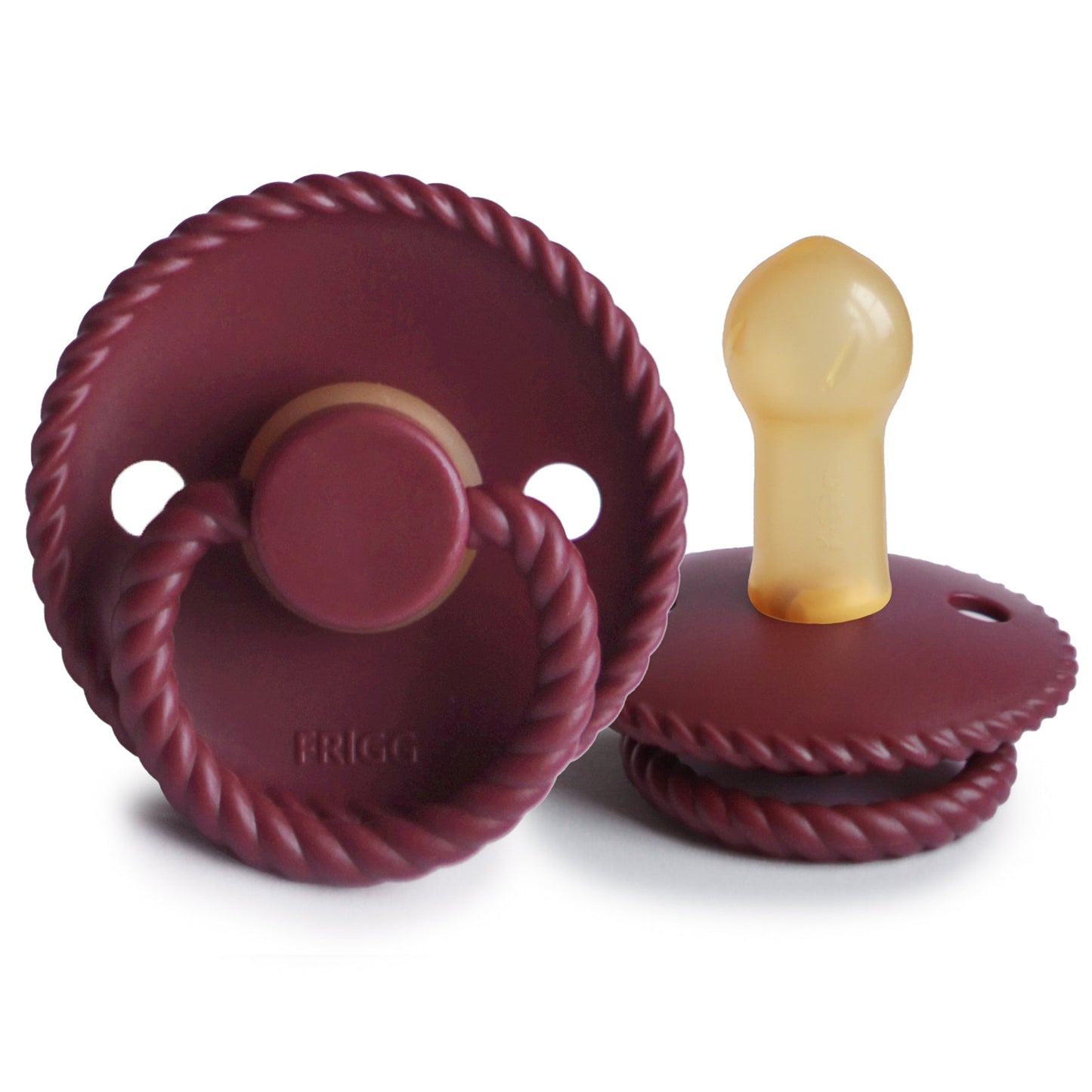 Frigg Rope - Round Latex Pacifier - Sweet Cherry - Motherhood