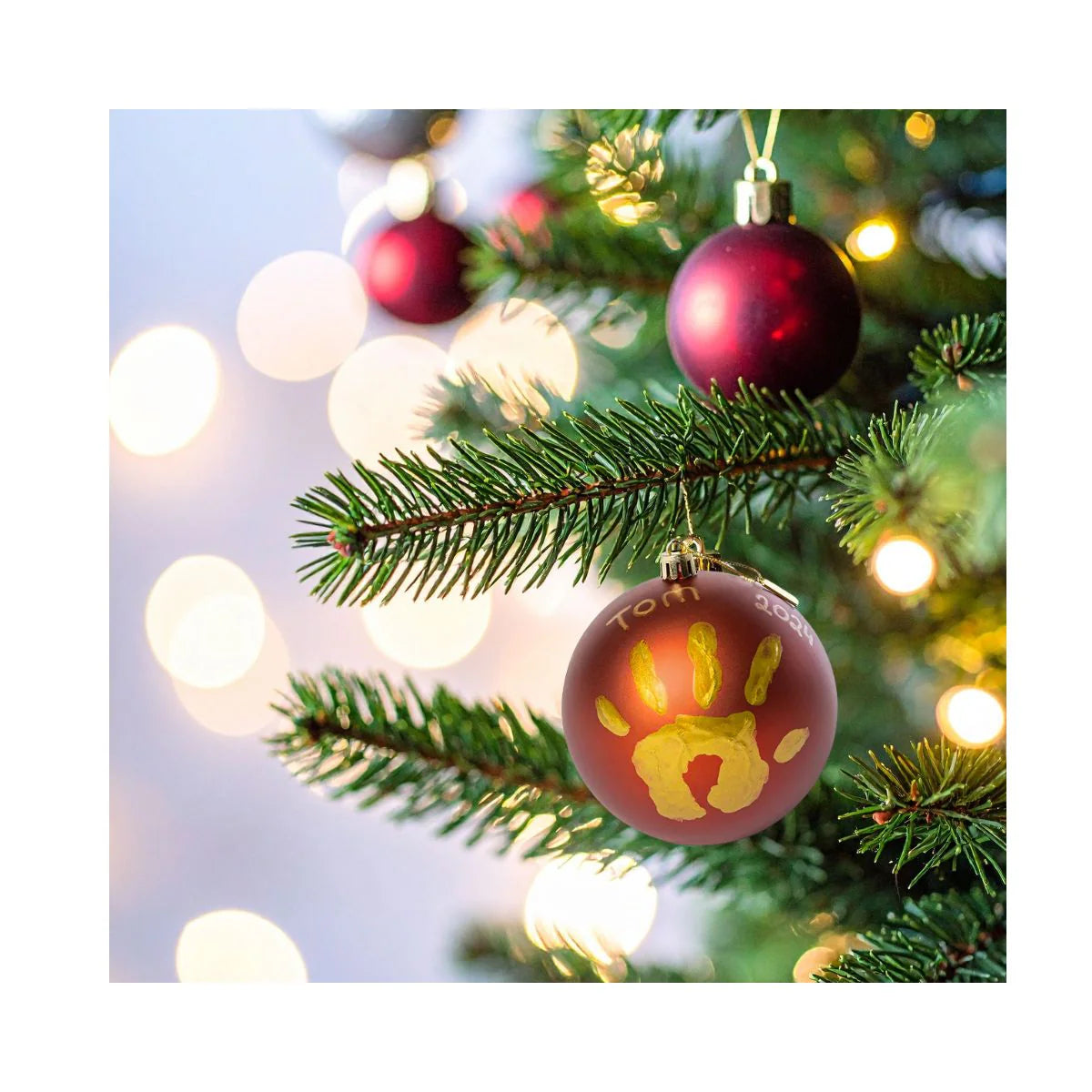 Tiny Love Baby Christmas Ornament Kit – Handprint & Footprint Keepsake - Motherhood