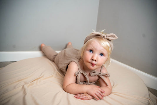 Takara Moon Girl dungaree with bows & headband - Motherhood