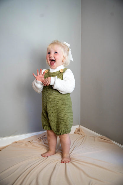 Takara Moon Overside Crochet Dungaree - Motherhood
