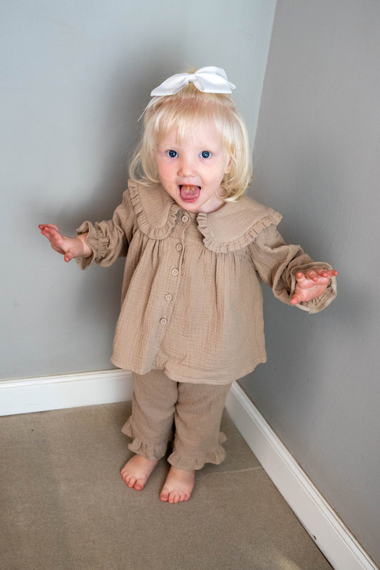 Takara Moon Muslin Girl Outfit - with frill - Motherhood