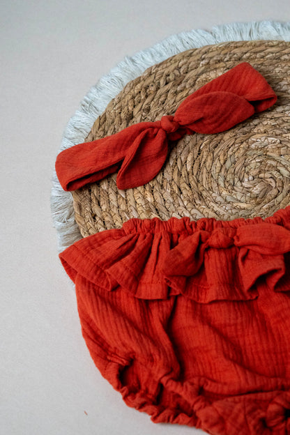Takara Moon Girl ruffle bloomers with headband - Motherhood