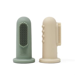 Mushie Finger Toothbrush 2P