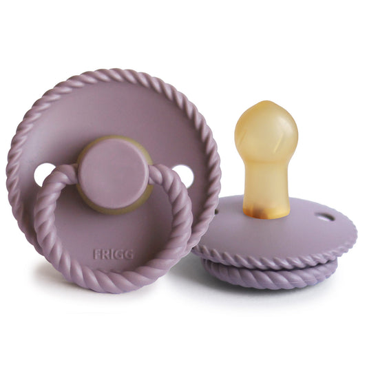 Frigg Rope - Round Latex Pacifier - Twilight Mauve - Motherhood