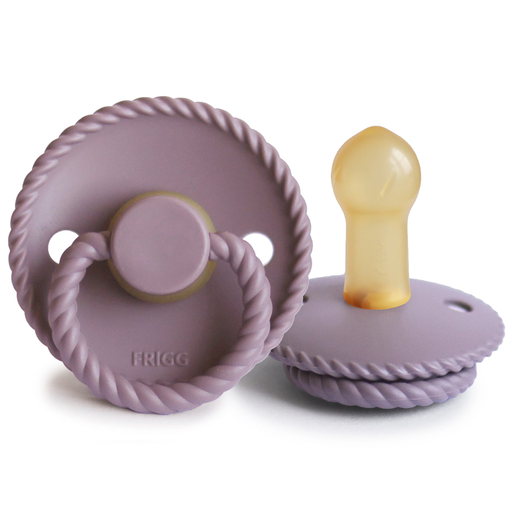Frigg Rope - Round Latex Pacifier - Twilight Mauve - Motherhood