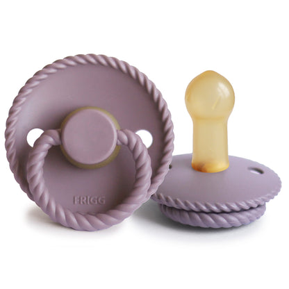 Frigg Rope - Round Latex Pacifier - Twilight Mauve - Motherhood
