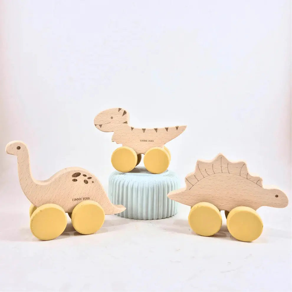 Timmy Toys T-Rex Dinosaur Wheely Wooden Toy - Motherhood