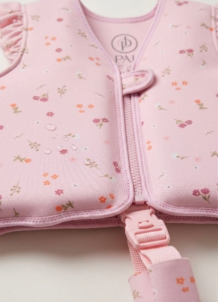 Isla Palmer Lottie Swim Vest – Pink Floral – kids swim vest South Africa