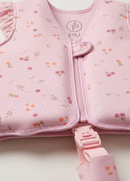 Isla Palmer Lottie Swim Vest – Pink Floral – kids swim vest South Africa