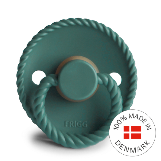 Frigg Rope - Round Latex Pacifier - Vintage Green - Motherhood