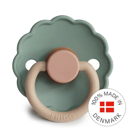 FRIGG Daisy Colourblock - Round Latex Pacifier - Willow Frigg