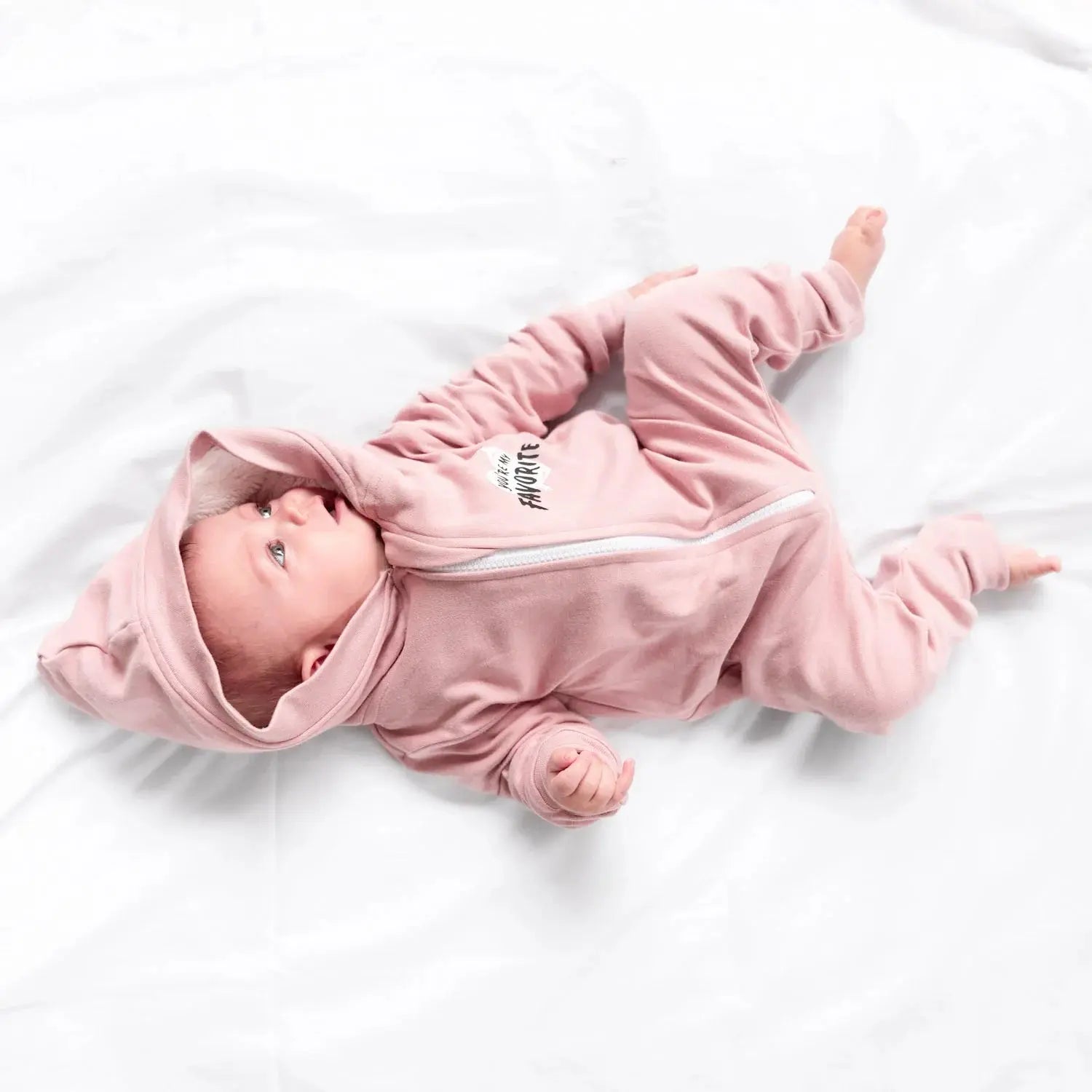 Lullaby Rock Zip-up Onesie with Hood – You are my Fav - Motherhood