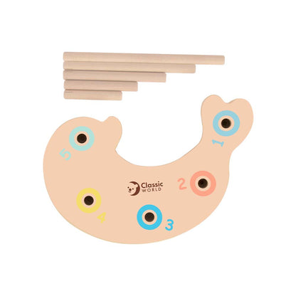 Classic World - Wooden Magnetic Fishing & Stacking Game