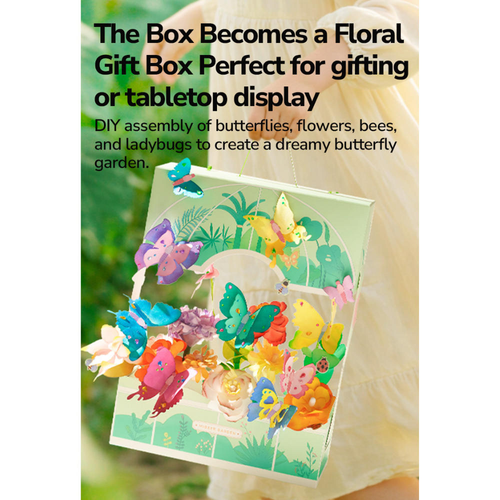 Mideer - Paper Butterly Craft Kit - Creative Arts & Crafts Set