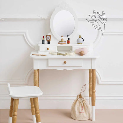 Le Toy Van - Wooden Vanity Star Beauty Kit - 11pcs