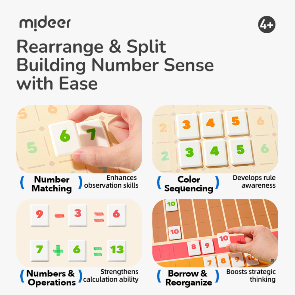 Mideer - The Numbers Educational Board Game - 113pcs