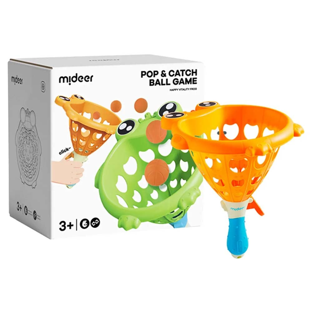 Mideer - Pop & Catch Ball Game Happy Frog - Gross Motor Skills for Kids