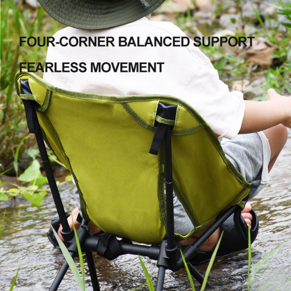 Mideer - Kids Portable Folding Moon Chair for Outdoor Play - Deer Camp Party