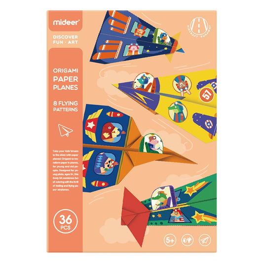 Mideer - Origami Paper - Classic Planes - 36pcs - Motherhood