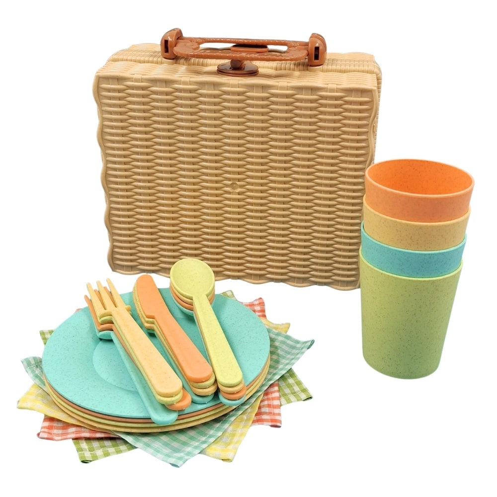 Mingli Toys - Pretend & Play - Picnic Set - Eco-friendly - 25 Pieces